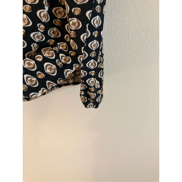 J. Jill‎ 100% Rayon top Size Small Petite Black Background (M11) - Picture 8 of 9